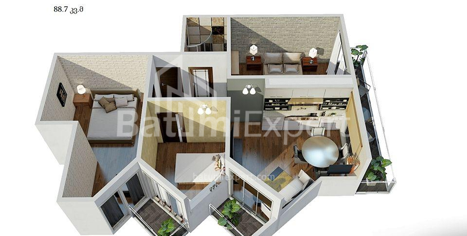 Пәтер 88 м² - Юрьевская, Batumi, Грузия