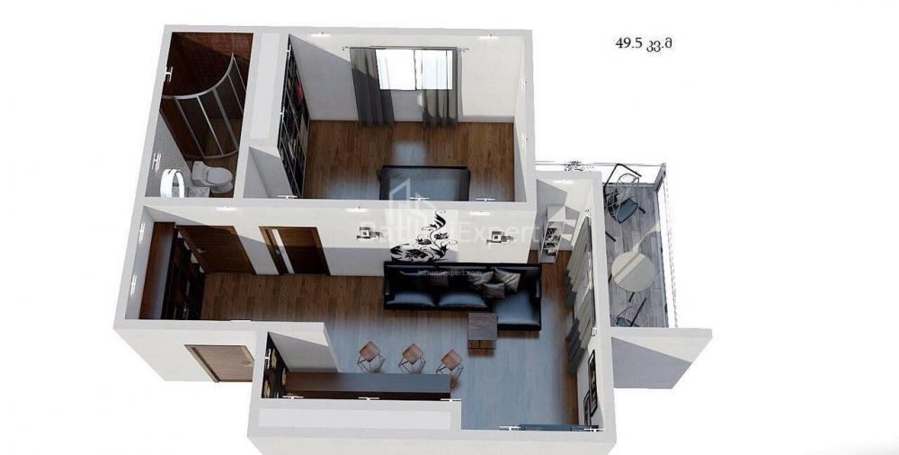 Пәтер 49 м² - Юрьевская, Batumi, Грузия
