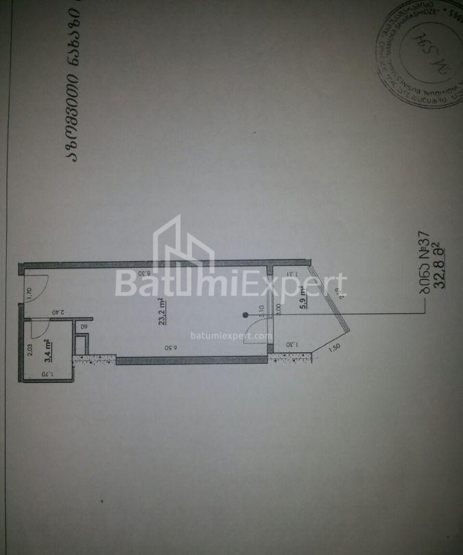 Пәтер 33 м² - Тбель-Абусеридзе, Batumi, Грузия