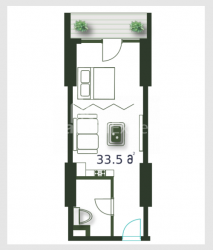 Пәтер 33.5 м² - Шериф Химшиашвили, Batumi, Грузия