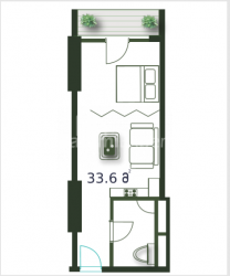 Пәтер 33.6 м² - Шериф Химшиашвили, Batumi, Грузия