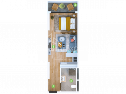 Пәтер 33.6 м² - Шериф Химшиашвили, Batumi, Грузия