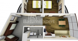 Пәтер 84.98 м² - Мезгварта, Chakvi, Грузия