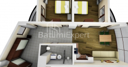 Пәтер 84.54 м² - Мезгварта, Chakvi, Грузия