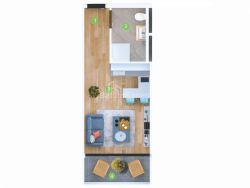 Пәтер 1-комн 27.7 m² - Шериф Химшиашвили, Batumi