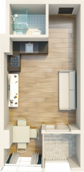 Пәтер 35.37 м² - Мезгварта, Chakvi, Грузия