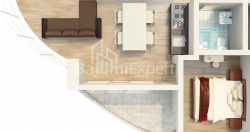 Пәтер 2-комн 57.9 m² - Мезгварта, Chakvi