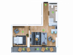 Пәтер 2-комн 61 m² - Шериф Химшиашвили, Batumi