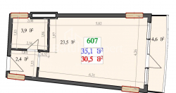 Пәтер 1-комн 35.1 m² - Лех және Мария Качинский, Batumi