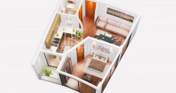 Пәтер 1-комн 35.2 m² - Батырлар аллеясы, Batumi