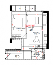 Тұрғызылып жатқан объект 62.5 м² - Лех және Мария Качинский, Batumi, Грузия