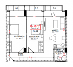 Тұрғызылып жатқан объект 92.9 м² - Лех және Мария Качинский, Batumi, Грузия