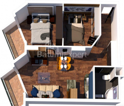 Пәтер 40 м² - Юрьевская, Batumi, Грузия