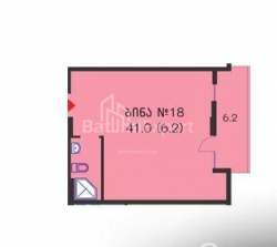 Пәтер 41 м² - Юрьевская, Batumi, Грузия