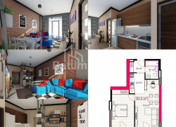 Пәтер 53 м² - Юрьевская, Batumi, Грузия