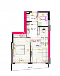 Пәтер 53 м² - Ангиса, Batumi, Грузия