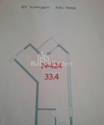 Пәтер 33 м² - Зураба Горгиладзе, Batumi, Грузия