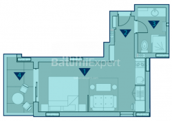 Тұрғызылып жатқан объект 1-комн 35 m² - Руставели, Chakvi
