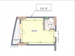 Пәтер 31.3 м² - Шериф Химшиашвили, Batumi, Грузия