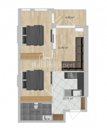 Пәтер 57 м² - Эквтайм Такаишвили, Batumi, Грузия