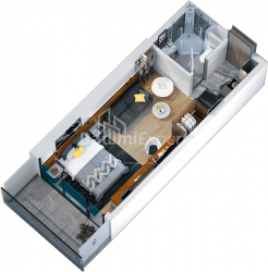 Пәтер 29.3 м² - Жиули Шартава, Batumi, Грузия